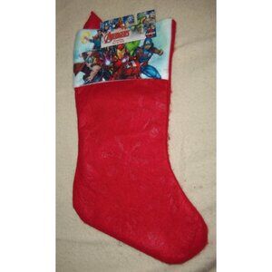 Christmas Stocking 6 Avengers Heros on 16" Red Felt by Marvel made by RUZ